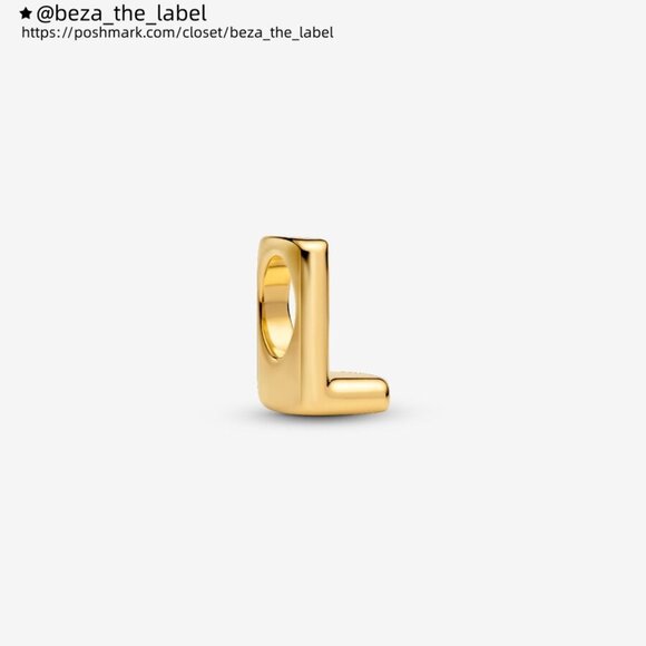 Pandora Letter L Alphabet Mini Charm|Pendant - Picture 1 of 2
